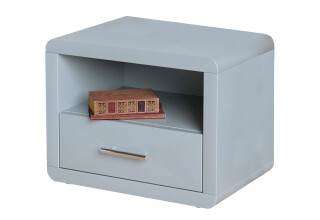 Фото Тумба прикроватная Арбор Древ Глория с ящиком 52 см бук, серый