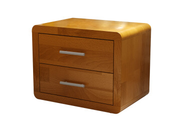 Фото Тумба приліжкова Arbor Drev Глорія с 2 шухлядами 52 см бук, вільха
