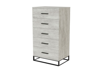 Фото Комод Art In Head Аскет с 5 ящиками 60 см ателье светлый