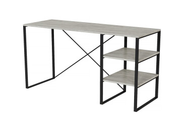 Фото Стіл письмовий Art In Head Аскет 140x50 см з полицями ательє світлий