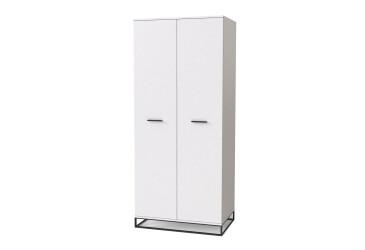 Фото Шкаф Art In Head Аскет 2-дверный 90 см белый бриллиант