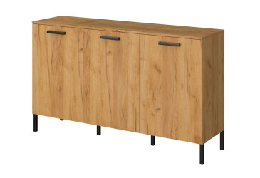 Фото Комод VMV holding Сантес 3-дверный 155 см дуб крафт золотой