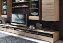 Фото 2 - Тумба під ТВ Гербор Вушер з 1 шухлядою 100 см дуб сонома / чорний лак
