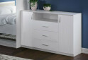 Фото 2 - Комод Киевский стандарт Вита Плюс 2-дверный с 3 ящиками 120 см белый структурный new