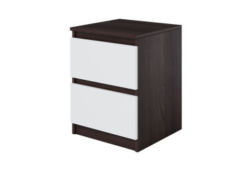 Фото Тумба приліжкова Moreli Т225 з шухлядами 40 см венге магія / білий