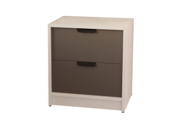 Фото Тумба приліжкова Moreli Т203 з шухлядами 45 см білий / антрацит