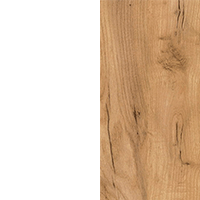 Фото белый / дуб крафт золотой