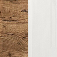 Фото дуб крафт / глянец белый