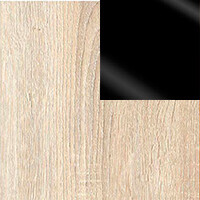 Фото дуб сонома / чорний лак