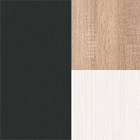 Фото графіт/ дуб сонома, білий