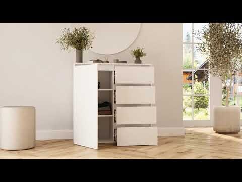 Изображение 1 - Комод Garant NV Идея К с 1 дверкой и 4 ящиками 100 см, нимфея альба